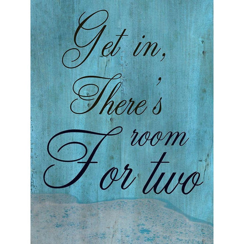 Room For Two Black Modern Wood Framed Art Print with Double Matting by Lewis, Sheldon