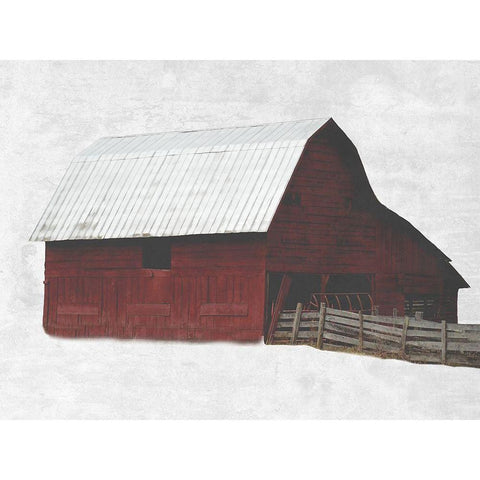 Spice Barn Black Modern Wood Framed Art Print with Double Matting by Lewis, Sheldon