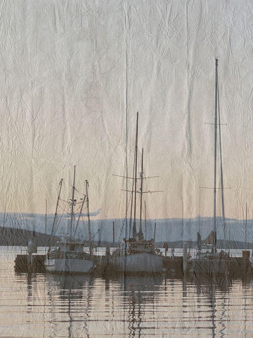 Yacht Club 2 White Modern Wood Framed Art Print with Double Matting by Lewis, Sheldon