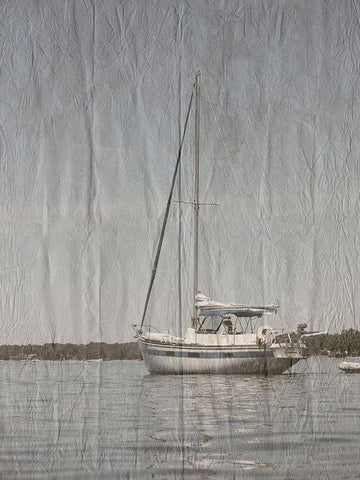 Yacht Club 5 White Modern Wood Framed Art Print with Double Matting by Lewis, Sheldon