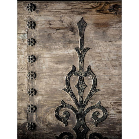 Vintage Farmhouse Design Black Modern Wood Framed Art Print by Lewis, Sheldon