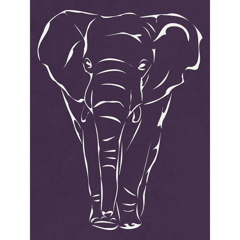 Pearlyphant Black Modern Wood Framed Art Print with Double Matting by Lewis, Sheldon