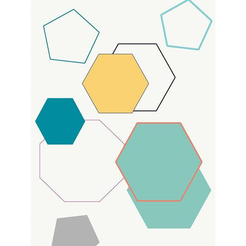 Shapping Up 2 White Modern Wood Framed Art Print by Lewis, Sheldon