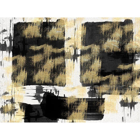 Abstract Vibration 2 Gold Ornate Wood Framed Art Print with Double Matting by Lewis, Sheldon