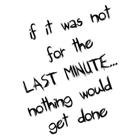 Last Minute White Modern Wood Framed Art Print by Lewis, Sheldon