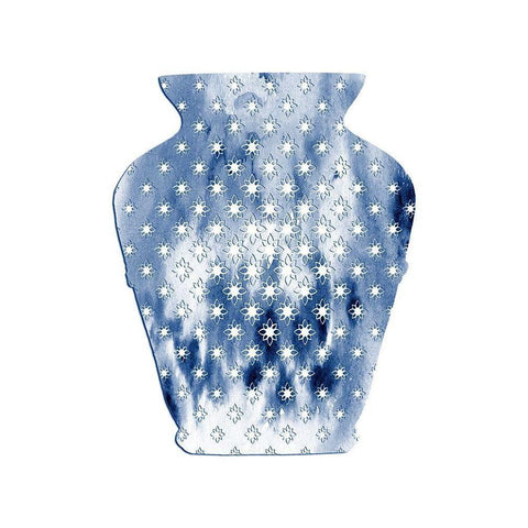 Floral Vase 1 White Modern Wood Framed Art Print by Lewis, Sheldon