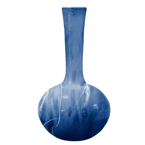 Modern Vase White Modern Wood Framed Art Print by Lewis, Sheldon