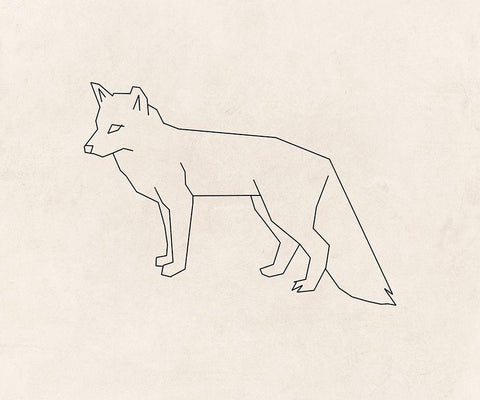 Foxy Black Ornate Wood Framed Art Print with Double Matting by Lewis, Sheldon