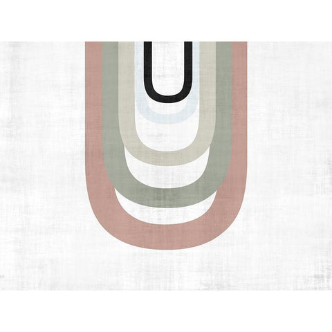 Qunatum Loop White Modern Wood Framed Art Print by Lewis, Sheldon