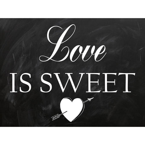 Sweet Love White Modern Wood Framed Art Print by Lewis, Sheldon