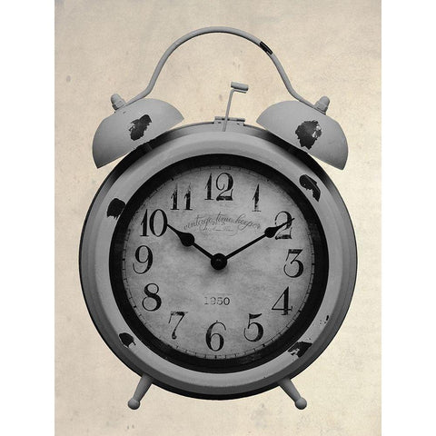 Time Keeper White Modern Wood Framed Art Print by Lewis, Sheldon