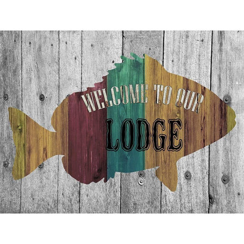 Crowded Lodge Gold Ornate Wood Framed Art Print with Double Matting by Lewis, Sheldon