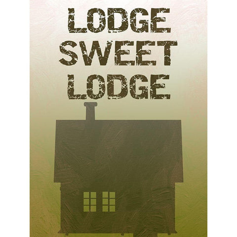 Sweet Lodge White Modern Wood Framed Art Print by Lewis, Sheldon