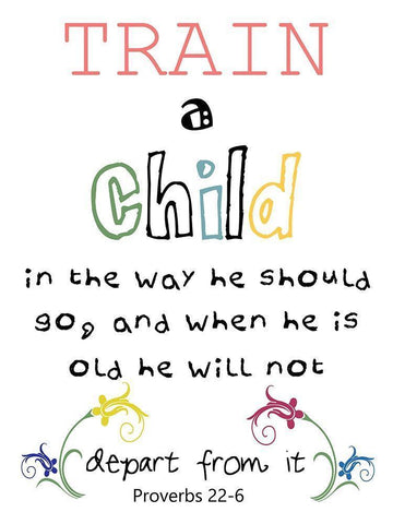 Train A Child White Modern Wood Framed Art Print with Double Matting by Lewis, Sheldon