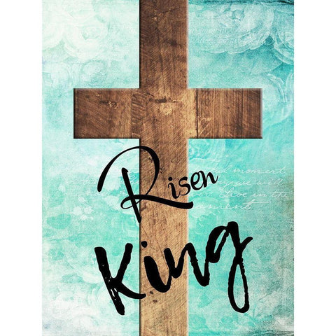 Risen King White Modern Wood Framed Art Print by Lewis, Sheldon