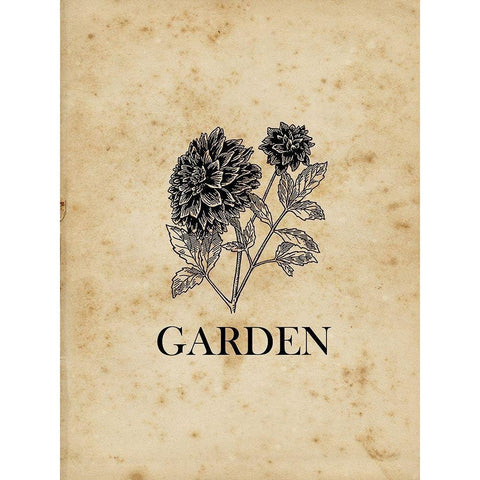 Garden Black Modern Wood Framed Art Print with Double Matting by Lewis, Sheldon