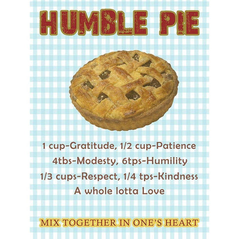 Humble Pie Black Modern Wood Framed Art Print by Lewis, Sheldon