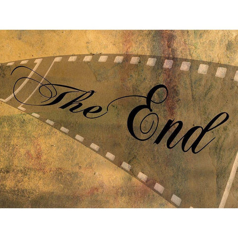 The End Black Modern Wood Framed Art Print with Double Matting by Lewis, Sheldon