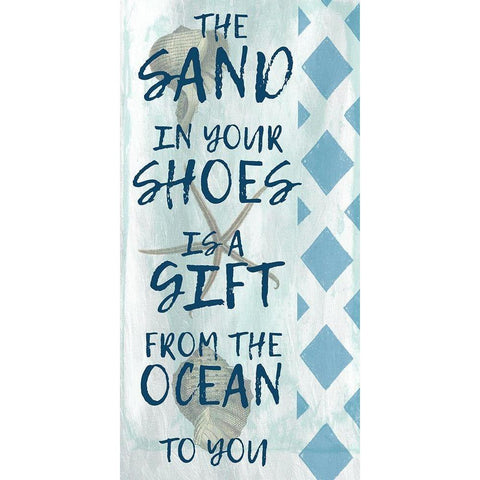 Sandy Gift White Modern Wood Framed Art Print by Lewis, Sheldon