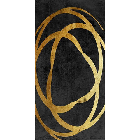 Old Gold 1 Black Modern Wood Framed Art Print by Lewis, Sheldon