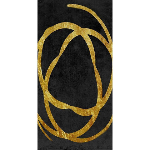 Old Gold 2 Black Modern Wood Framed Art Print by Lewis, Sheldon
