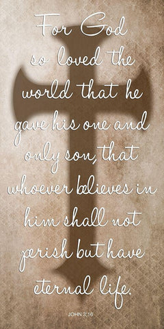 Love Of God White Modern Wood Framed Art Print with Double Matting by Lewis, Sheldon