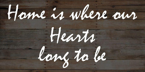 Our Hearts White Modern Wood Framed Art Print with Double Matting by Lewis, Sheldon