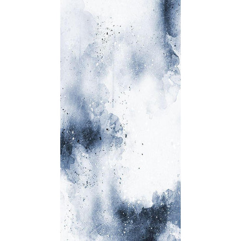 Midnight Blues 1 Black Modern Wood Framed Art Print with Double Matting by Lewis, Sheldon