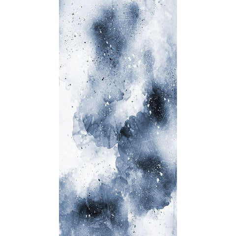Midnight Blues 2 Black Modern Wood Framed Art Print with Double Matting by Lewis, Sheldon
