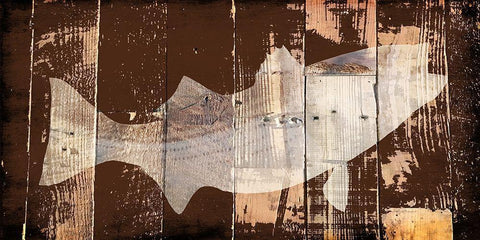 Fish 2 White Modern Wood Framed Art Print with Double Matting by Lewis, Sheldon