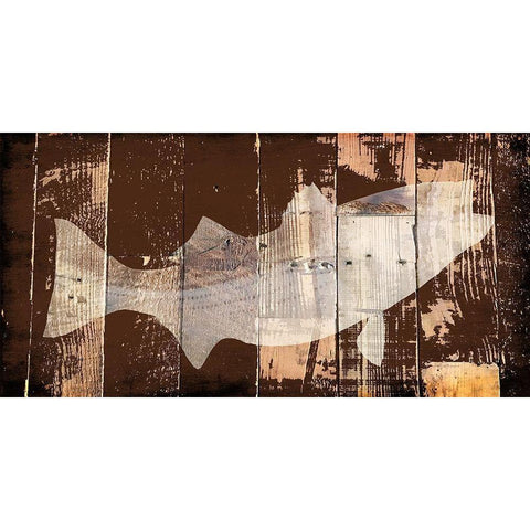 Fish 2 Black Modern Wood Framed Art Print with Double Matting by Lewis, Sheldon