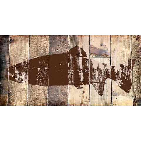 Fish 3 Black Modern Wood Framed Art Print with Double Matting by Lewis, Sheldon