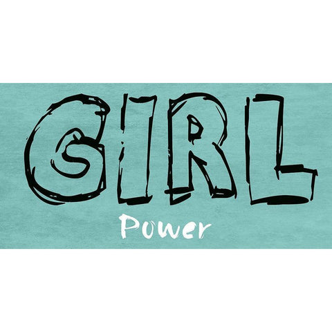 Girl Power Gold Ornate Wood Framed Art Print with Double Matting by Lewis, Sheldon