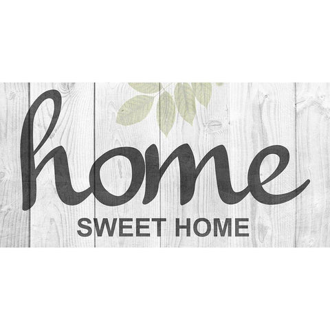 Home Sweet Black Modern Wood Framed Art Print by Lewis, Sheldon