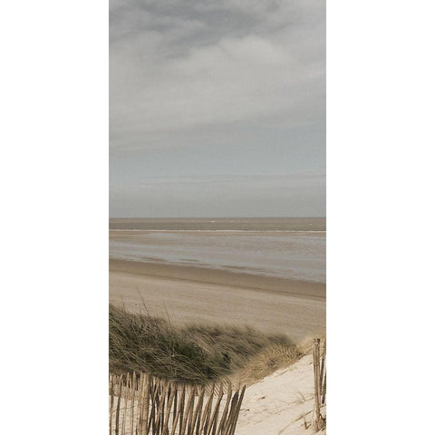 Bathway Beach 3 White Modern Wood Framed Art Print by Lewis, Sheldon