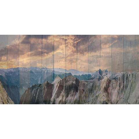 Far Out In The Distance Gold Ornate Wood Framed Art Print with Double Matting by Lewis, Sheldon
