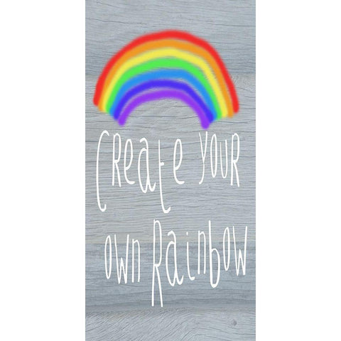 Your Own Rainbow Black Modern Wood Framed Art Print by Lewis, Sheldon