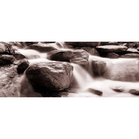 Mystic River White Modern Wood Framed Art Print by Lewis, Sheldon