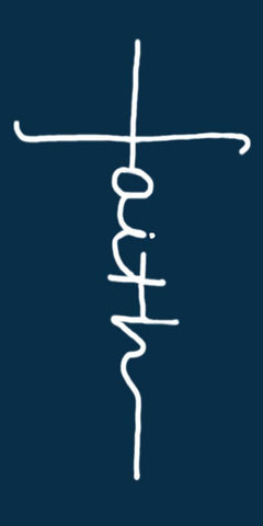 Faith Black Ornate Wood Framed Art Print with Double Matting by Lewis, Sheldon