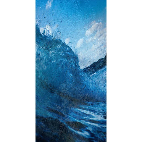 Cool Wave 2 Black Modern Wood Framed Art Print by Lewis, Sheldon
