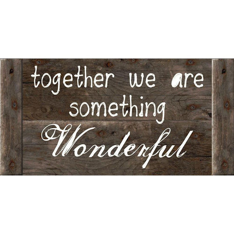 Something Wonderful White Modern Wood Framed Art Print by Lewis, Sheldon