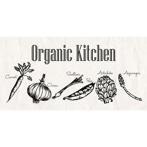 Organic Kitchen White Modern Wood Framed Art Print by Lewis, Sheldon