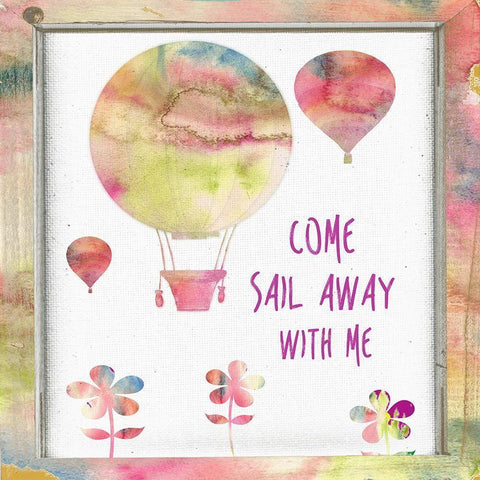 Sail Away With Me Gold Ornate Wood Framed Art Print with Double Matting by Lewis, Sheldon