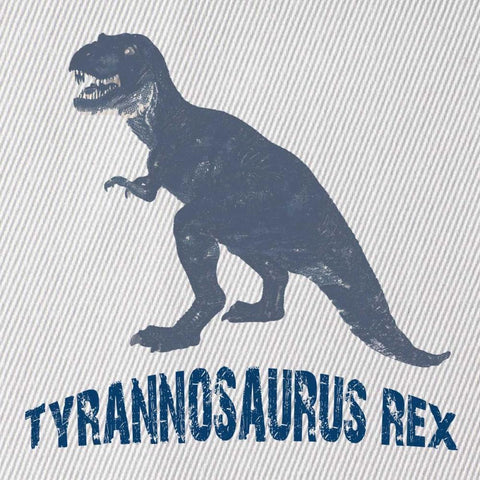 Tyrannosaurus Rex White Modern Wood Framed Art Print by Lewis, Sheldon