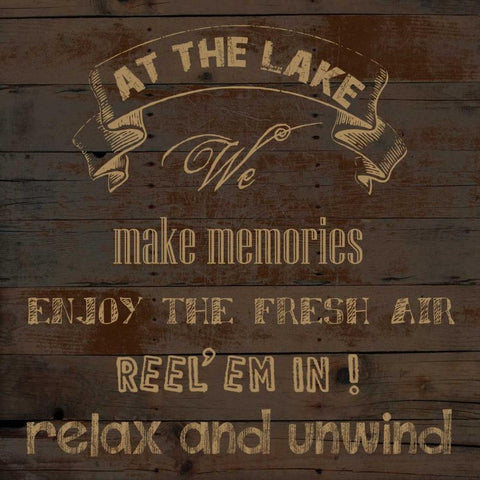 At The Lake White Modern Wood Framed Art Print with Double Matting by Lewis, Sheldon