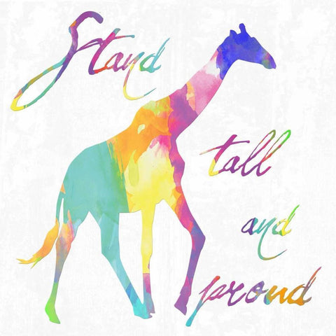 Stand Tall and Proud Gold Ornate Wood Framed Art Print with Double Matting by Lewis, Sheldon