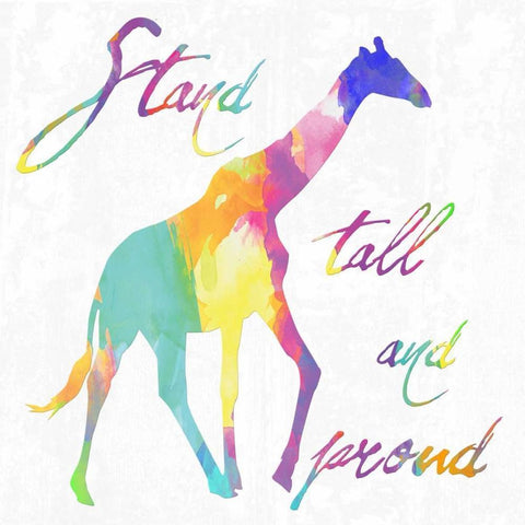 Stand Tall and Proud Black Ornate Wood Framed Art Print with Double Matting by Lewis, Sheldon