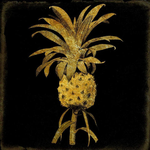 Edible Gold Black Modern Wood Framed Art Print by Lewis, Sheldon