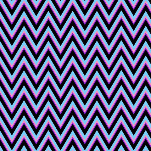 Chevron 2 Black Modern Wood Framed Art Print by Lewis, Sheldon