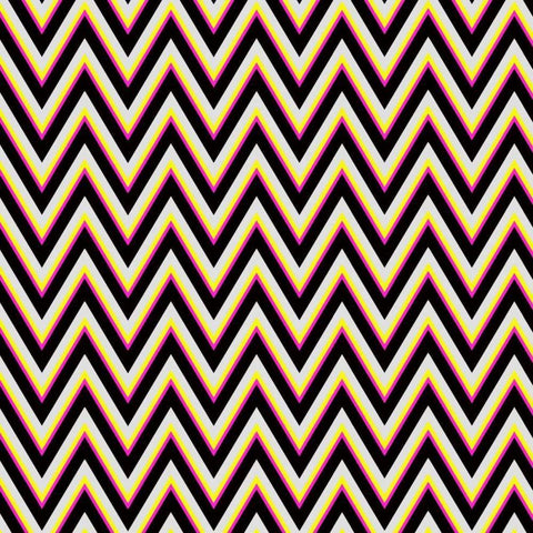 Chevron 4 White Modern Wood Framed Art Print with Double Matting by Lewis, Sheldon